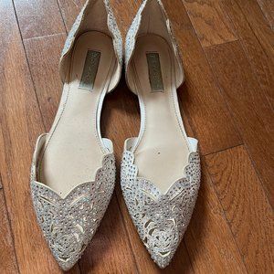 Betsey Johnson rhinestone flats